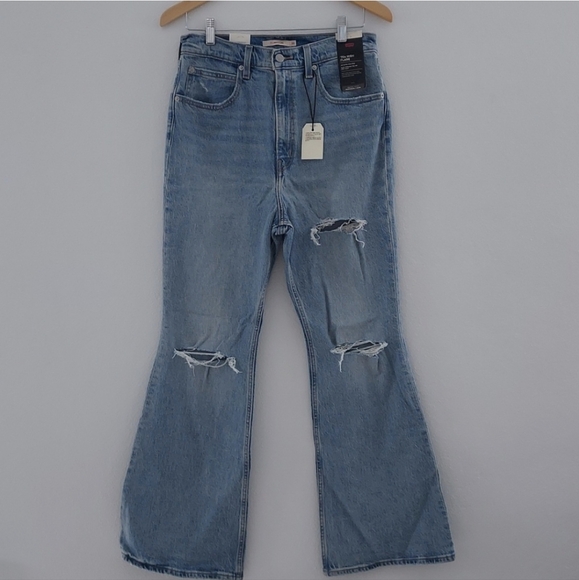📢 SALE Levi's 70s High Flare Jeans You and I Nwt Sz 30 - Picture 12 of 14